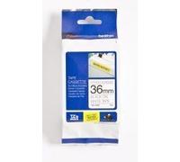 Brother P-Touch TZe Lam Tape Cassette 36mm x 8m Black on White Tape TZE261