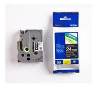 Brother P-Touch TZe Laminated Tape 24mm x 8mm White on Black TZE355