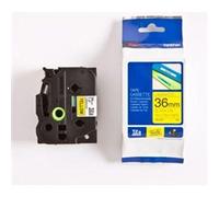 Genuine Brother P-Touch Tape - BLACK ON YELLOW LAM TZe-661 / 36mm x 8m (INC VAT)
