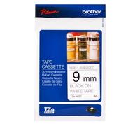 Brother P-touch TZe-N221 (9mm x 8m) Black On White Non-Laminated