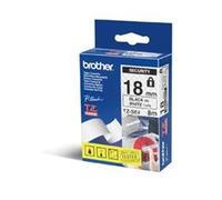 Brother TZESE4 Black on White 8M X 18mm Security Tape