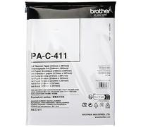 Brother PA-C-411 Thermal Printer Paper, A4, Premium Grade Glossy, White, 210 (W) x 297 mm (L), 100 Sheets, Brother Genuine Supplies, white