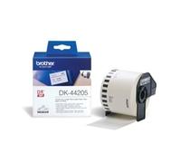 Brother Paper Label Roll Removable 62mm x 30m Black on White DK44205