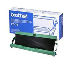 Brother PC 75 PC-75 Thermal Ribbon Cassette BLK PC75