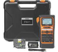 Brother PT-E310BTVP Electrician handheld label printer|Prints up to 18mm |Bluetooth |Pro Label Tool app connectivity| Built in manual industrial strength cutter | USB-c connectivity