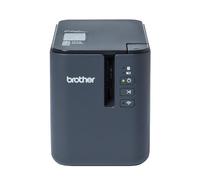 Brother PT-P950NW Label Maker, Wireless/USB/Network, P-Touch Professional Label Printer, Portable, Up to 36mm Labels, Includes AC Adapter/USB Cable/36mm Black on White Tape Cassette, UK Plug