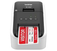 Brother QL-800 High-Speed Professional Label Printer - USB Connectivity, Black and Red Printing, 2.4" Wide, 300 x 300 dpi, 93 Labels Per Minute, Automatic Cutter, Postage and Barcode Printer