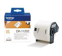 Brother QL Label Roll Authentic DK-11202 DK-11202 Adhesive Black on White 62 x 100 mm 300 Labels