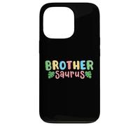 Brother Saurus Kids Dinosaur Birthday Party Family Matching Case for iPhone 13 Pro