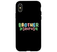 Brother Saurus Kids Dinosaur Birthday Party Family Matching Case for iPhone X/XS