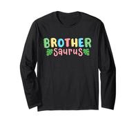 Brother Saurus Kids Dinosaur Birthday Party Family Matching Long Sleeve T-Shirt