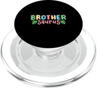 Brother Saurus Kids Dinosaur Birthday Party Family Matching PopSockets PopGrip for MagSafe