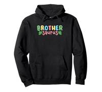 Brother Saurus Kids Dinosaur Birthday Party Family Matching Pullover Hoodie