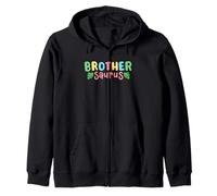 Brother Saurus Kids Dinosaur Birthday Party Family Matching Zip Hoodie