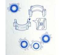 Genuine BROTHER SEWING MACHINE BOBBINS x10 with CLIPS Size 11.5 Deep BOBBIN CLIP