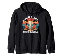Brother Sister Making Memories Sunset Beach Zip Hoodie