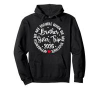 Brother Sister Trip 2026 We're Trouble Together Vacation Pullover Hoodie