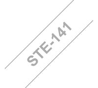 Brother P-Touch 18mm Black on White Labelling Tape 3m STE-141