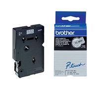 Brother TC-M91 Labelling Tape Cassette, Matt, Black on Clear, 9 mm (W) x 7.7M (L), Laminated, Brother Genuine Supplies
