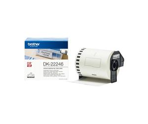 Brother The Brother DK-22246 Black on White Continuous Paper Label Roll â“ 103mm wide. Tape is 30.48m long