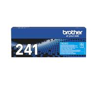 Brother TN-241C Toner Cartridge, Cyan, Single Pack, Standard Yield, Includes 1 x Toner Cartridge, Brother Genuine Supplies