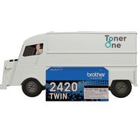 Brother TN-2420TWIN Black High Capacity Toner Cartridge Twin Pack, 2x 3000 Pages