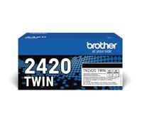 Brother TN-2420TWIN Toner Cartridge, Black, Twin Pack, High Yield, inc