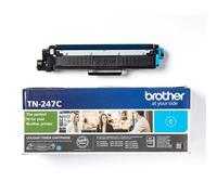 Brother TN-247C. Colour toner page yield: 2300 pages Printing colours: Cyan Quantity per pack: 1 pc(s)