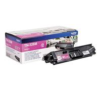 Brother TN-326M Toner Cartridge, Magenta, Single Pack, High Yield, Includes 1 x Toner Cartridge, Brother Genuine Supplies