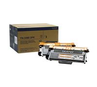 Brother TN-3380 Toner Cartridges, Black, Twin Pack, High Yield, includes 2 x Toner Cartridges, Brother Genuine Supplies, One Size