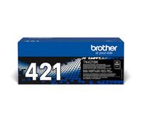 Brother Tn-421Bk Toner Cartridge, Black, Single Pack, Standard Yield, Includes 1 X Toner Cartridge, Genuine Supplies