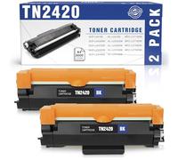 Brother TN2420 Toner Cartridge - Black, 2-Pack Compatible with DCP-L2530DW, HL-L2350DW, MFC-L2710DW Printers