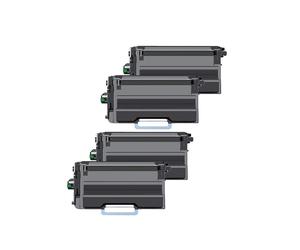 Brother TN3600XXL Quad Pack - 4 Black Extra High Capacity Replacement Laser Toners (TN3600XXL)