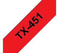 Brother TX-451 DirectLabel black on red 24mm x 15m for Brother P-Touch