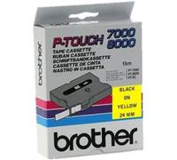 Brother TX 651 - Labels - Laminated Tape - Black on Yellow - Roll (2.4 cm x 15 m) - 1 pcs.