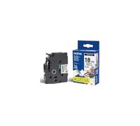 Brother TZe-241 P Touch Label Tape - 18mm Black on White Laminated Tape TZe241