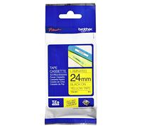 Brother TZ651 P-Touch Tape 24mm Glossy Black On Yellow TZ-651 - 8122