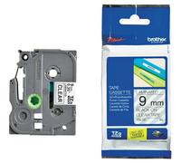 Brother TZe-121 Black On Clear Laminated 9mm P-Touch Labelling Tape (TZ121)