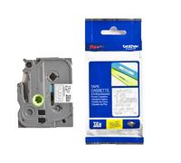 Original Brother P-Touch TZE135 12mm Gloss Tape - White on Clear