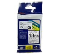 Brother TZE-141 Black On Transparent Tape For P-Touch 300/500/1000 (18mm X 8m)