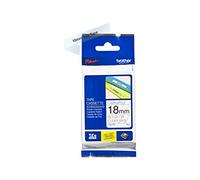 Genuine Brother Label Tape - BLACK ON CLEAR LAM TZe-141 / 18mm x 8m (INC VAT)