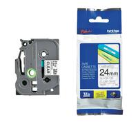 Brother TZe-151 Black on Clear 24mm Laminated P-Touch Labelling Tape