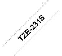 Brother TZE-231S label-making tape Black on white