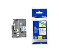 Brother TZe-253 Original P-Touch Label Tape (24mm x 8m) Blue On White