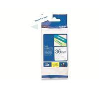 Brother TZe-263 Labelling Tape Cassette, 36 mm (W) x 8 m (L), Laminated, Brother Supplies - Blue on White