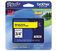 Brother TZe-325 White on Black Label Tape (White on Black, TZe, Brother, 9mm, 8m, 1 Piece)