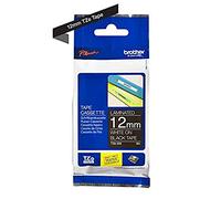 Brother TZe-335 Labelling Tape Cassette, White on Black, 12mm (W) x 8M (L), Laminated, Brother Genuine Supplies