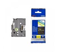 Brother TZe-354 Original P-Touch Label Tape (24mm x 8m) Gold On Black