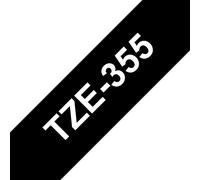 Brother TZE-355 DirectLabel white on black Laminat 24mm x 8m for Broth