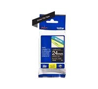 Brother TZe-355 Labelling Tape Cassette, White on Black, 24 mm (W) x 8M (L), Laminated, Brother Genuine Supplies
